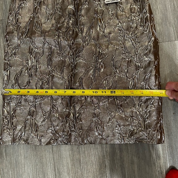 ❤️ MSRP 695.! Michael Kors Platinum skirt BEAUTIFUL 😍 - Picture 9 of 10